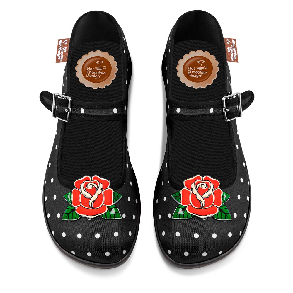 Hot Chocolate Rockabilly Shoes Flats Chocolaticas® ROCKABILLY