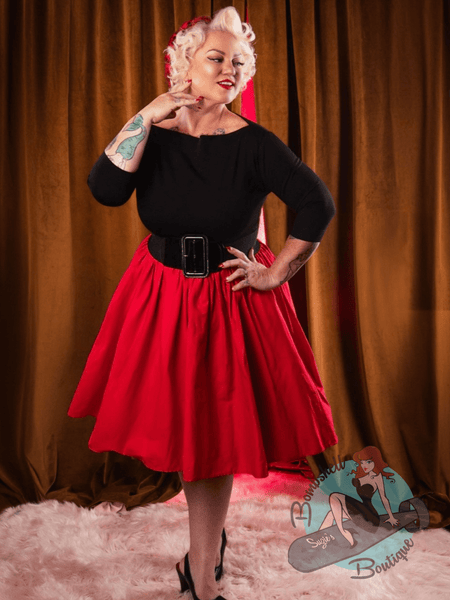 Audrey - The Essential Pin - Up Boatneck Top - Various Colours - Retro Eclectic