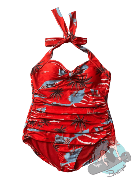 Beach Bombshell Vintage Bathing Suit - One Piece - Retro Eclectic