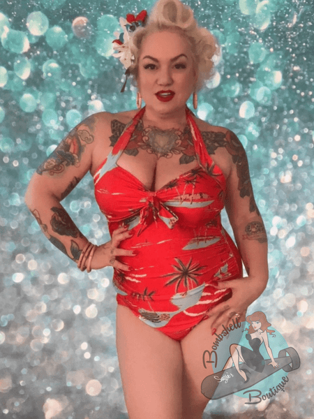 Beach Bombshell Vintage Bathing Suit - One Piece - Retro Eclectic