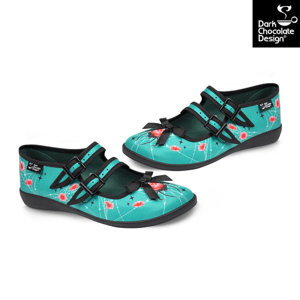 Chocolaticas® BLOOMFANG Women's Mary Jane Flat - Retro Eclectic