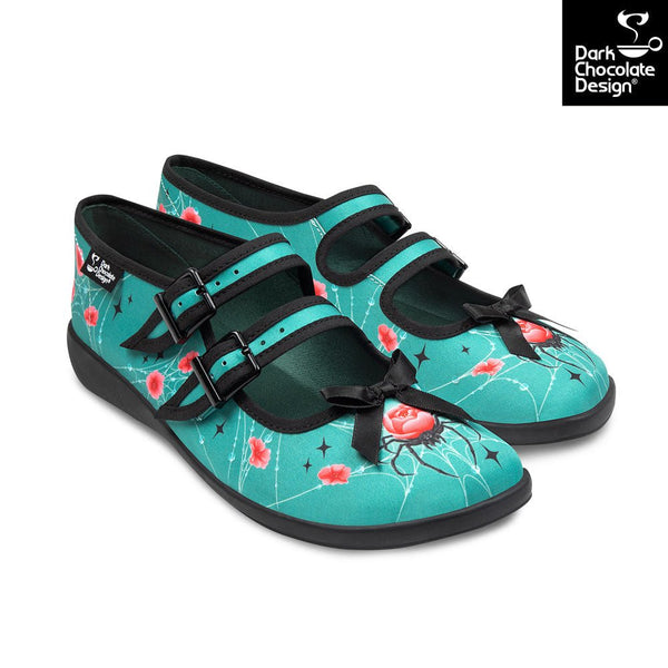 Chocolaticas® BLOOMFANG Women's Mary Jane Flat - Retro Eclectic