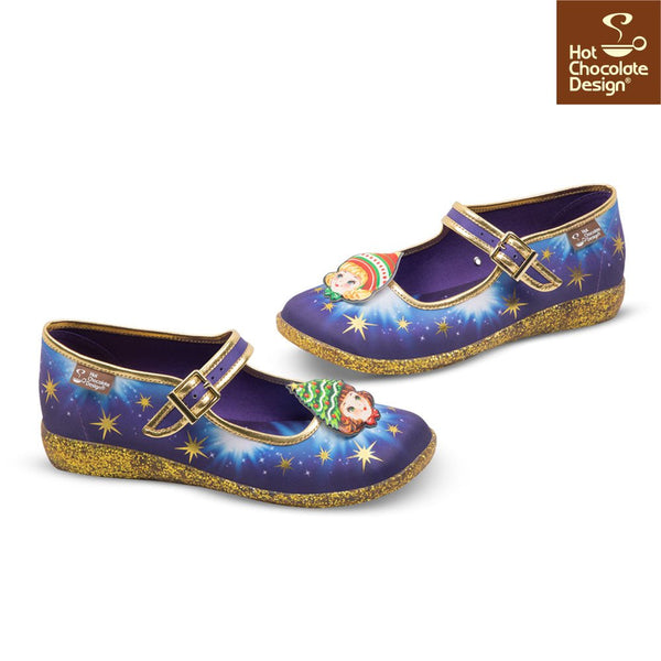 Chocolaticas® JOLLY SISTERS Women's Mary Jane Flat - Retro Eclectic