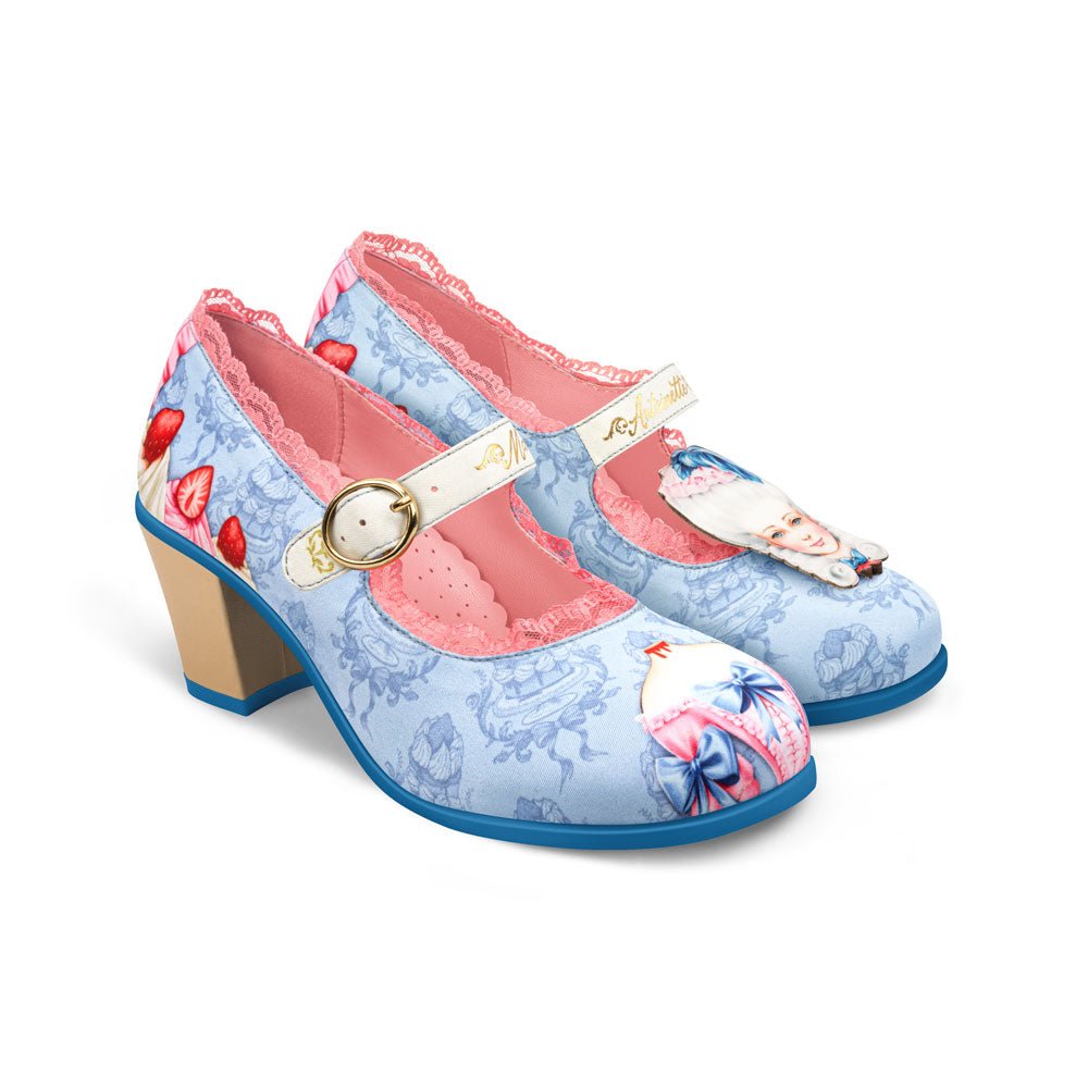 Chocolaticas® MARIE ANTOINETTE 3 Women's Mid Heels – Retro Eclectic