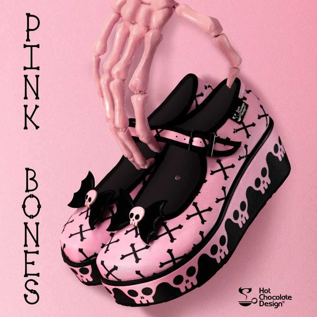 Chocolaticas® PINK BONES Women's Mary Jane Platform – Retro Eclectic