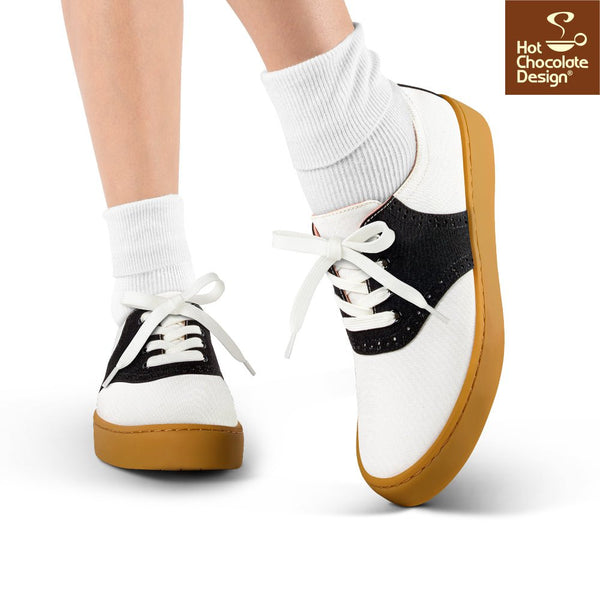 Chocolaticas® SADDLE Women's Sneakers - Retro Eclectic