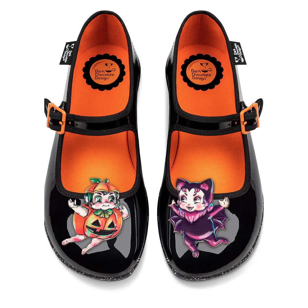 Chocolaticas® TINY TERRORS Women's Mary Jane Flat - Retro Eclectic