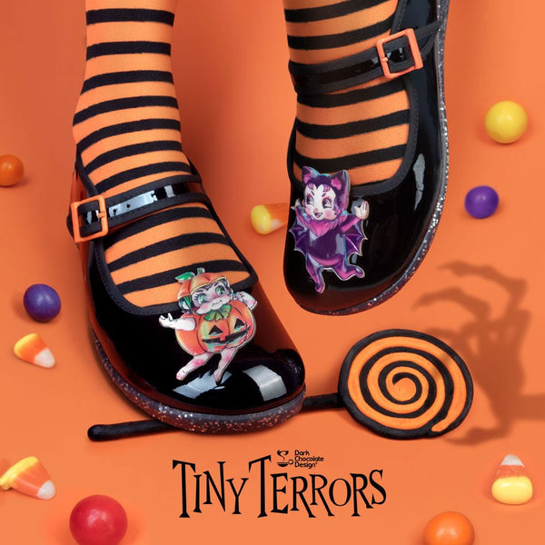 Chocolaticas® TINY TERRORS Women's Mary Jane Flat - Retro Eclectic