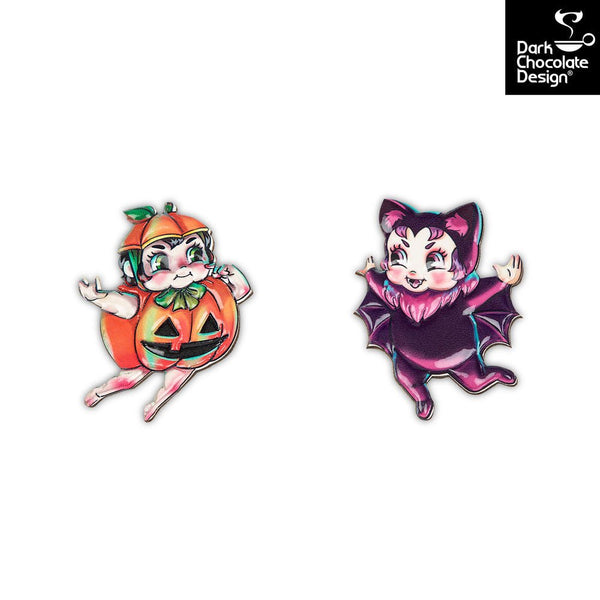 Chocolaticas® TINY TERRORS Women's Mary Jane Flat - Retro Eclectic