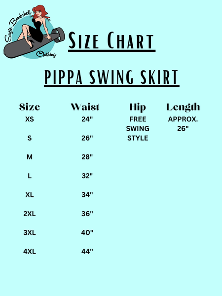 Pippa - The Essential Pin - Up Skirt - Various Colours - Retro Eclectic