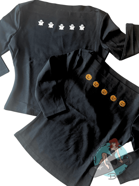 Spooky Audrey Boatneck Top - Various - Retro Eclectic