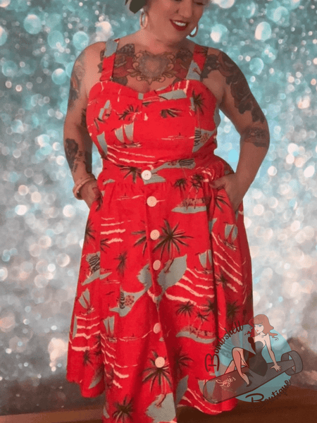 Tahitian Holiday Swing Skirt - Retro Eclectic