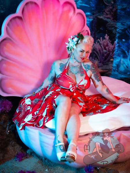 Tahitian Holiday Swing Skirt - Retro Eclectic