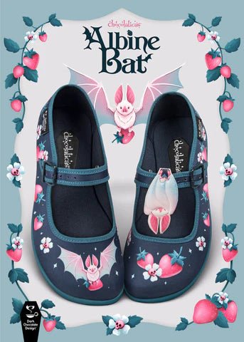 Chocolaticas® ALBINE BAT Mary Jane Flat - Retro Eclectic