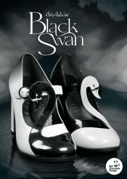 Chocolaticas® BLACK SWAN Mary Jane Pump High Heels - Retro Eclectic