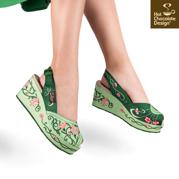 Chocolaticas® CHAMP DE FLEURS Sandale pour femme - Retro Eclectic