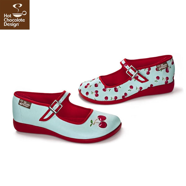 Chocolaticas® CHERRY Mary Jane pour femmes - Chaussure plate - Rétro éclectique