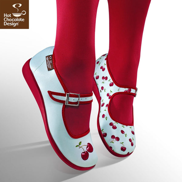 Chocolaticas® CHERRY Mary Jane pour femmes - Chaussure plate - Rétro éclectique