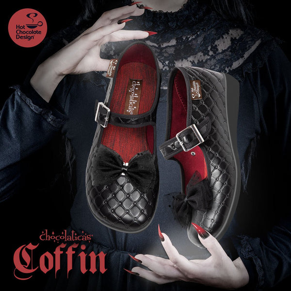 Chocolaticas® Coffin Women's Mary Jane Flat - Retro Eclectic
