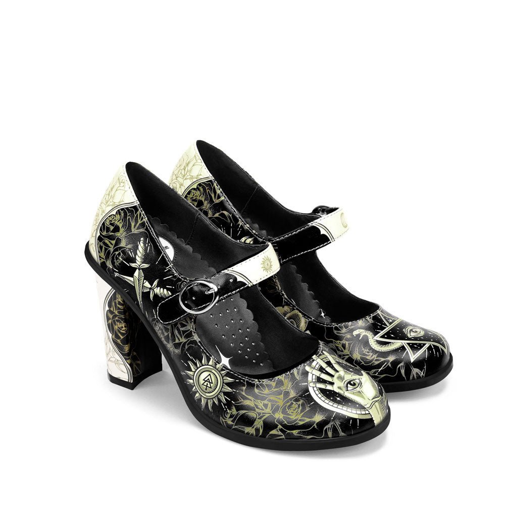 Chocolaticas® ESOTERIC Mary Jane Pump High Heels – Retro Eclectic