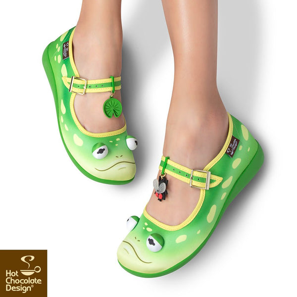 Chocolaticas® FROGGY Mary Jane pour femmes - Chaussure plate - Rétro éclectique