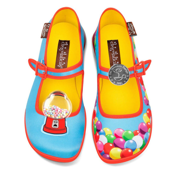 Chocolaticas® GUM BALL Mary Jane pour femmes - Chaussure plate - Rétro éclectique