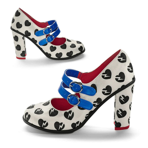 Chocolaticas® HE LOVES ME, HE LOVES ME NOT Mary Jane Pump - Retro Eclectic