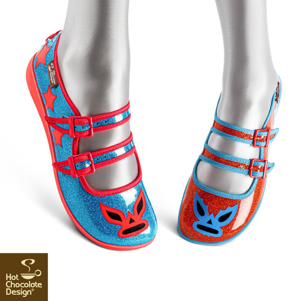 Chocolaticas® LUCHADOR Mary Jane pour femmes - Chaussure plate - Rétro éclectique