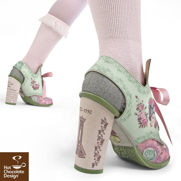 Chocolaticas® Marie Antoinette Women's Mary Jane Pump High Heels - Retro Eclectic