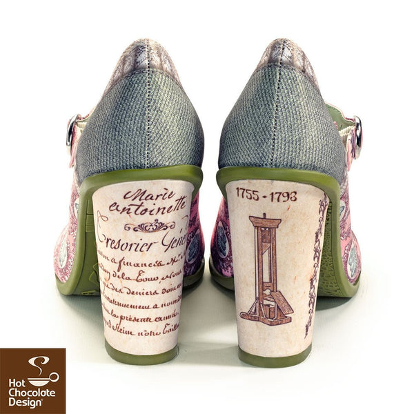 Chocolaticas® Marie Antoinette Women's Mary Jane Pump High Heels - Retro Eclectic