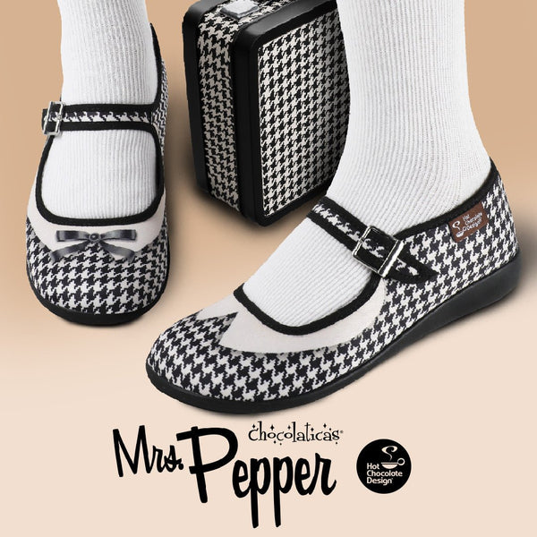 Chocolaticas® MRS PEPPERS Mary Jane pour femmes - Chaussure plate - Rétro éclectique