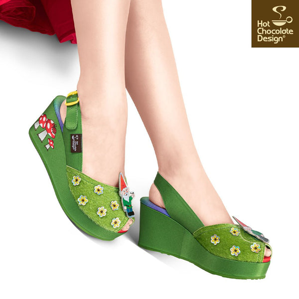 Chocolaticas® NAUGHTY GNOME Sandales pour femmes - Retro Eclectic