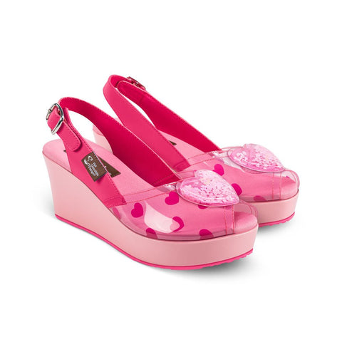 Chocolaticas® PINK LOVE Women's Sandal - Retro Eclectic