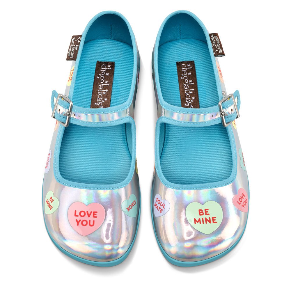 Chocolaticas® SWEET HEART Mary Jane pour femmes - Chaussure plate - Retro Eclectic
