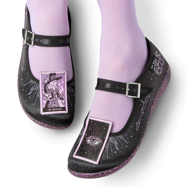 Chocolaticas® TAROT Mary Jane pour femmes - Chaussure plate - Rétro éclectique
