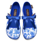 Chocolaticas® Toiles de Jouy Women's Mary Jane Flat - Retro Eclectic