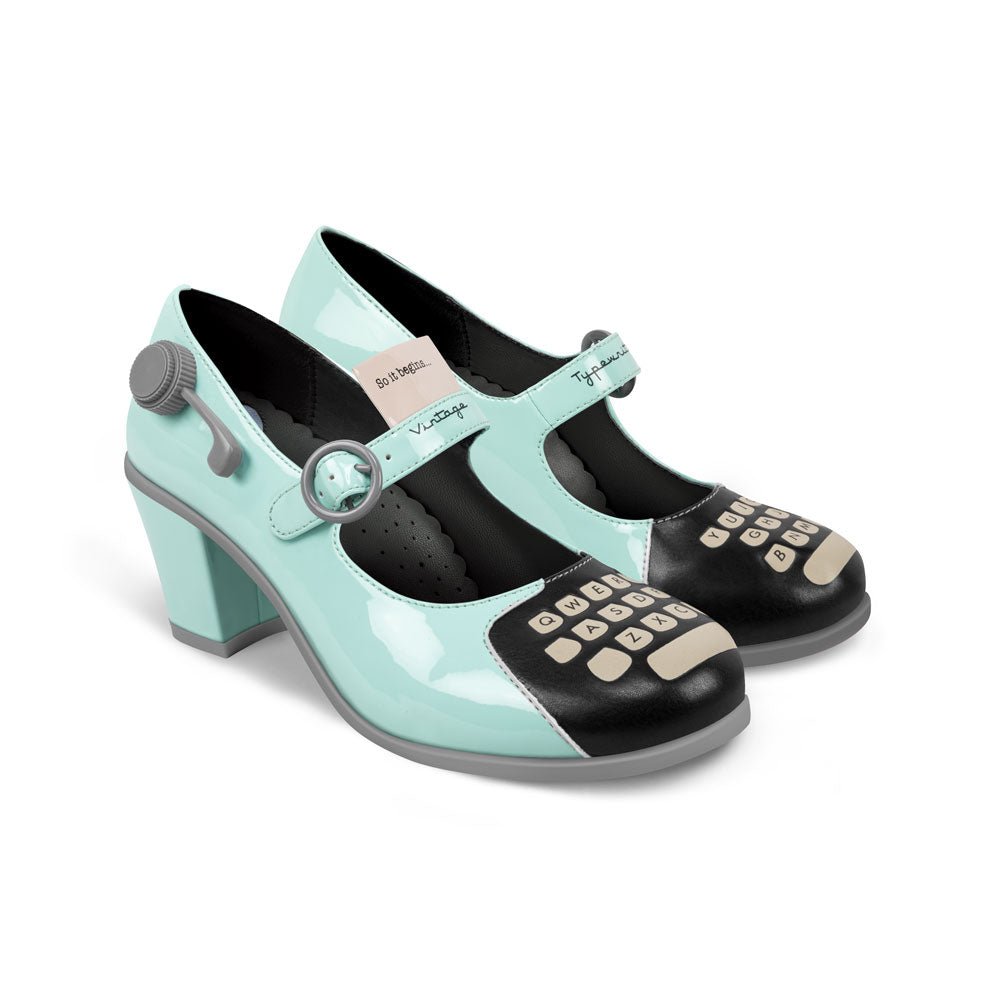 Chocolaticas® TYPEWRITER Women's Mary Jane Pump – Retro Eclectic