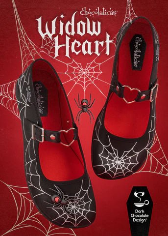 Chocolaticas® WIDOW HEART Mary Jane Flat - Retro Eclectic